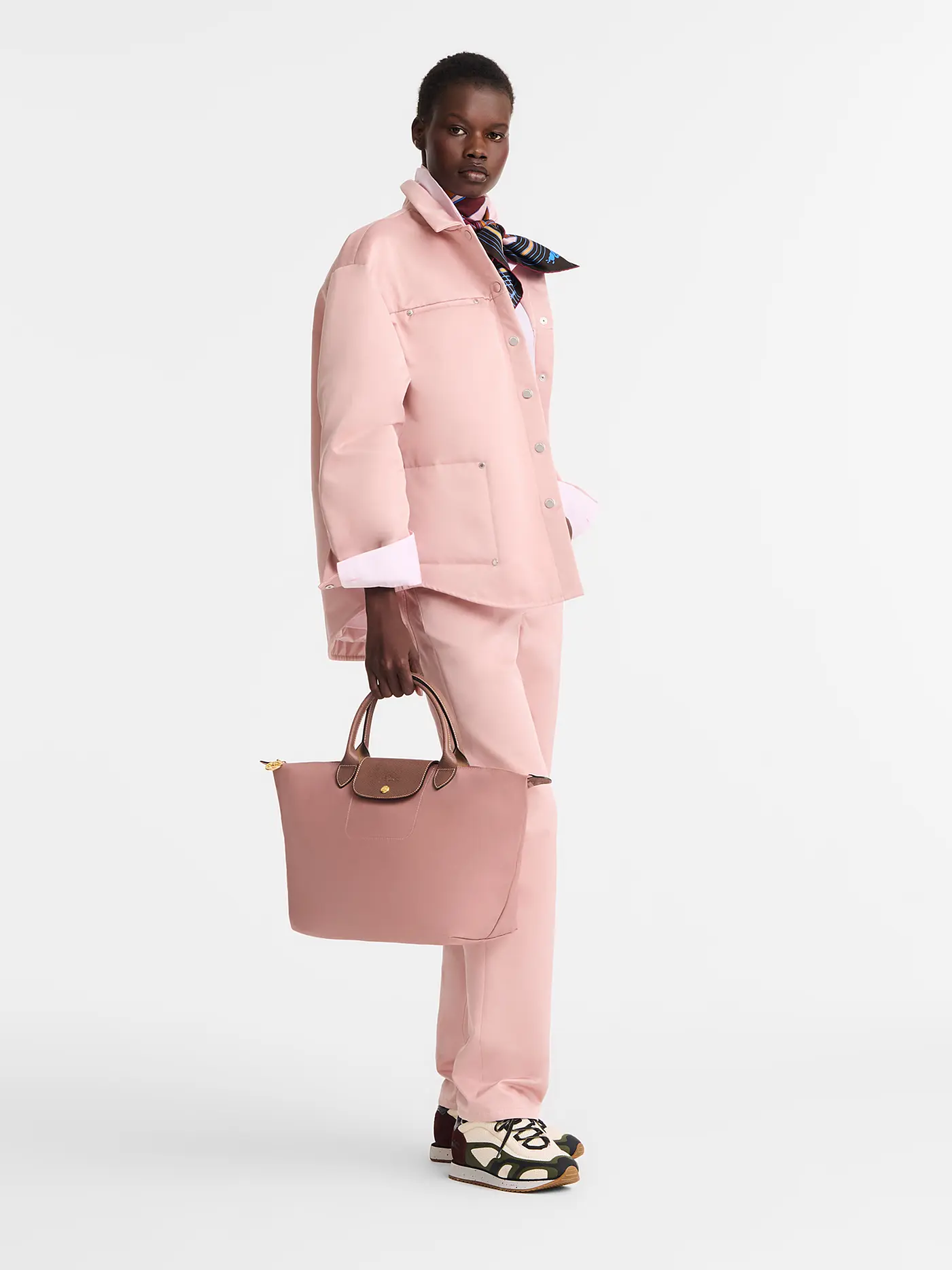 LONGCHAMP | Le Pliage Original Handtasche Medium, Paper | rosa